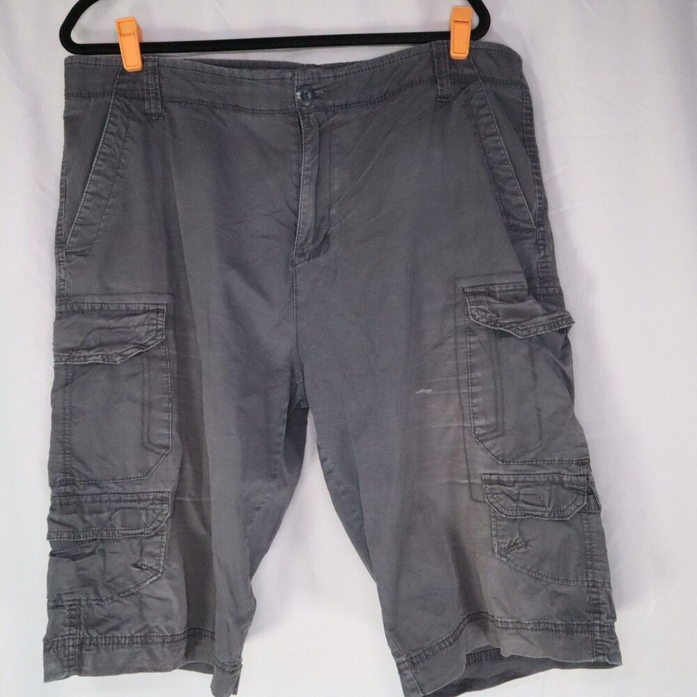 George FLEX Gray Shorts Size 38 Cargo Board Shorts